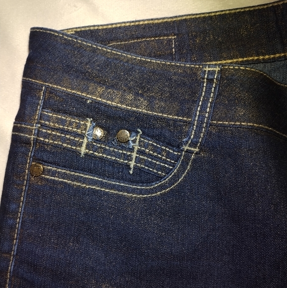 AB Jeans, Blue Jeans/ GOLD shimmer - Picture 4 of 12